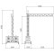 Set up device | for lattice tower with crane arm | Steel lattice girder 3200 mm